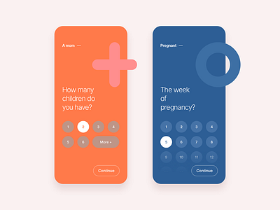 Mom.life app app flat ios material mobile mom pregnancy social ui ux