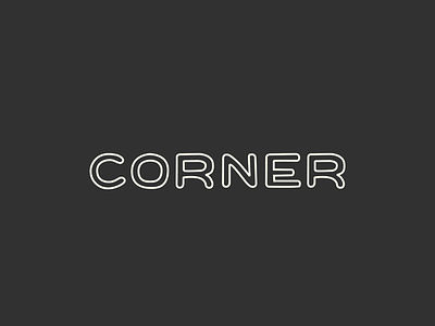 Corner Bagel Typeface branding design graphic design lettering type typography