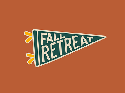 Fall Retreat T-shirt graphic design illustration lettering t-shirt typography