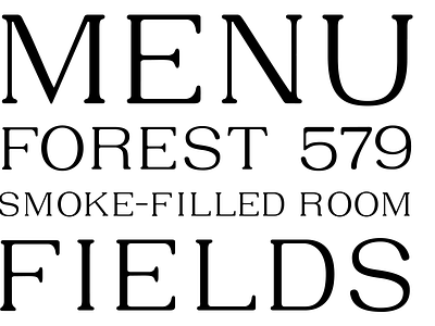 Riverlane Type Specimen