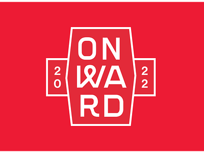 Onward: Senior Exhibition 2022 badge badge design brand brand identity branding design logo senior show university