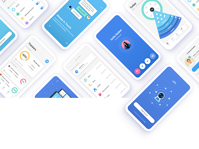 Pillo Healthcare App Redesign android application audio call design digital health interaction ios med medical medicare medication mobile pill pills robot tracker ui ux