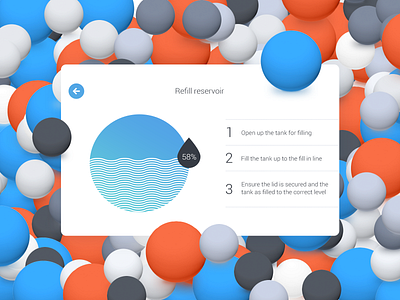 Cooling & Heating Device — Water level charge design device digital doctor health healthcare instructions level liquid med medical medicare patient recovery reservoir therapist therapy ui ux