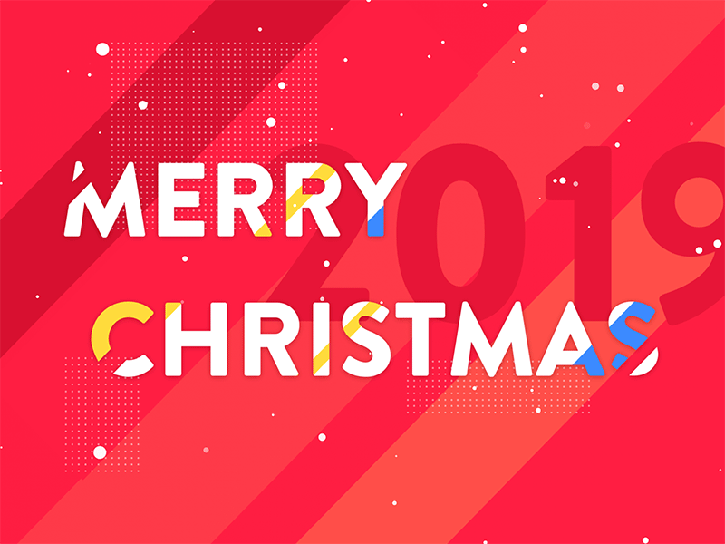 Merry Christmas! animation branding craft design font gif holiday illustration letter letters new year snow snowflake snowing typeface typo typography ui vector winter