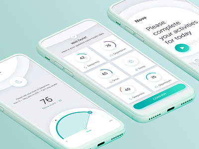 Healthcare App Trackers Design