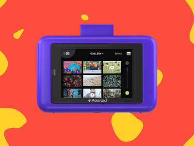 Polaroid Snap Touch Camera — Gallery States ae animation bright bulk burst empty state folder fun gif interface motion photo photography preview sort sorting storage ui ux video