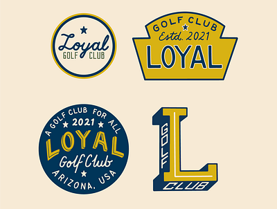 Loyal Golf Club Branding branding design font icon illustration illustrator logo vector