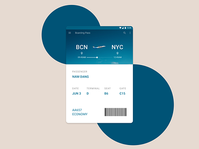 Airplane Ticket adobe illustrator airplane ticket minimalist design prototype ticket ui design ux design