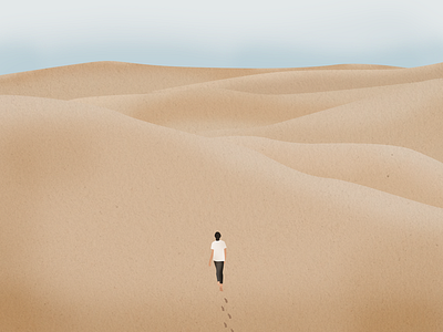 In desert