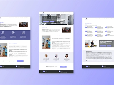 Proper Appliance Repair - UI/UX branding design graphicdesign landing page logo typography ui ui ux ux vector web design