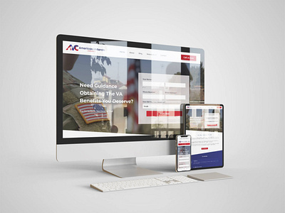 AVC UI/UX design american branding design desktop graphicdesign ui ux ux veterans webdesign website