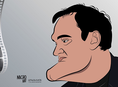 Quentin Tarantino adobeillustrator artwork digital illustration filmmaker illustration illustration digital quentin tarantino
