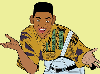 Will Smith - The Fresh Prince of Bel-Air adobeillustrator artwork digital illustration filmmaker illustration illustration digital thefreshprinceofbelair willsmith