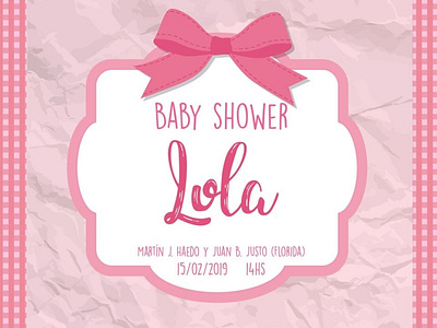 Baby shower invitation card design