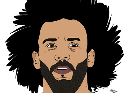 Marcelo adobeillustrator artwork brazilnationalteam design digital illustration fifaworldcup football illustration illustration digital marcelo12