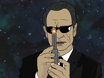 Tommy Lee Jones (Men In Black) adobeillustrator artwork digital illustration filmmaker illustration illustration digital meninblack tommyleejones