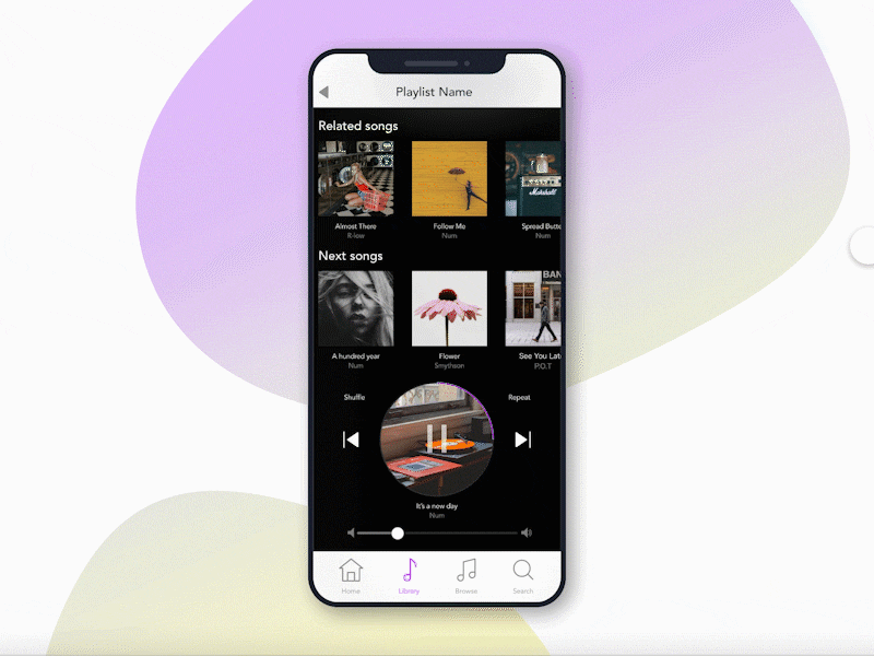 Daily UI #009 - Music Player