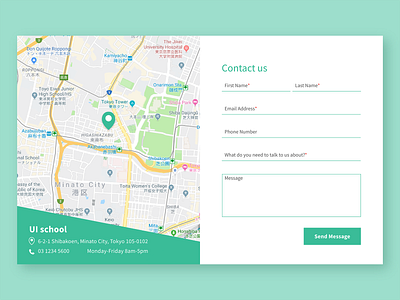 Daily UI #028 - Contact Us