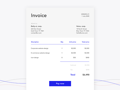 Daily UI #046 - Invoice daily 100 challenge daily ui dailyui dailyui 046 dailyuichallenge format minimal pdf simple template