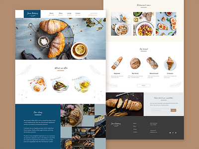 Landing page - Bakery shop