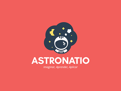 ASTRONATIO - LOGO astronatio astronaut brand branding design illustration illustrator logo youtube