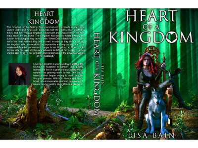 Heart of a Kingdom Book Cover 3d 3d art 3d artst 3d artwork 3d modeling 3dsmax adventure adventures animation book cover character dragon fantasy fantom ghost jungle photoshop sexy lady vray wolf