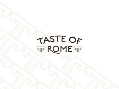 TASTE OF ROME brand identity branding food logo restaurant