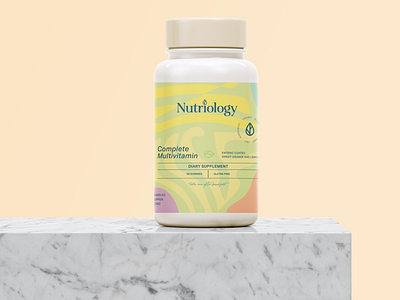 Nutriology! abstract brand identity branding leaf logo logo design modern packaging vitamin