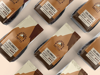 Highlands coffee brand identity branding coffee logo packaging