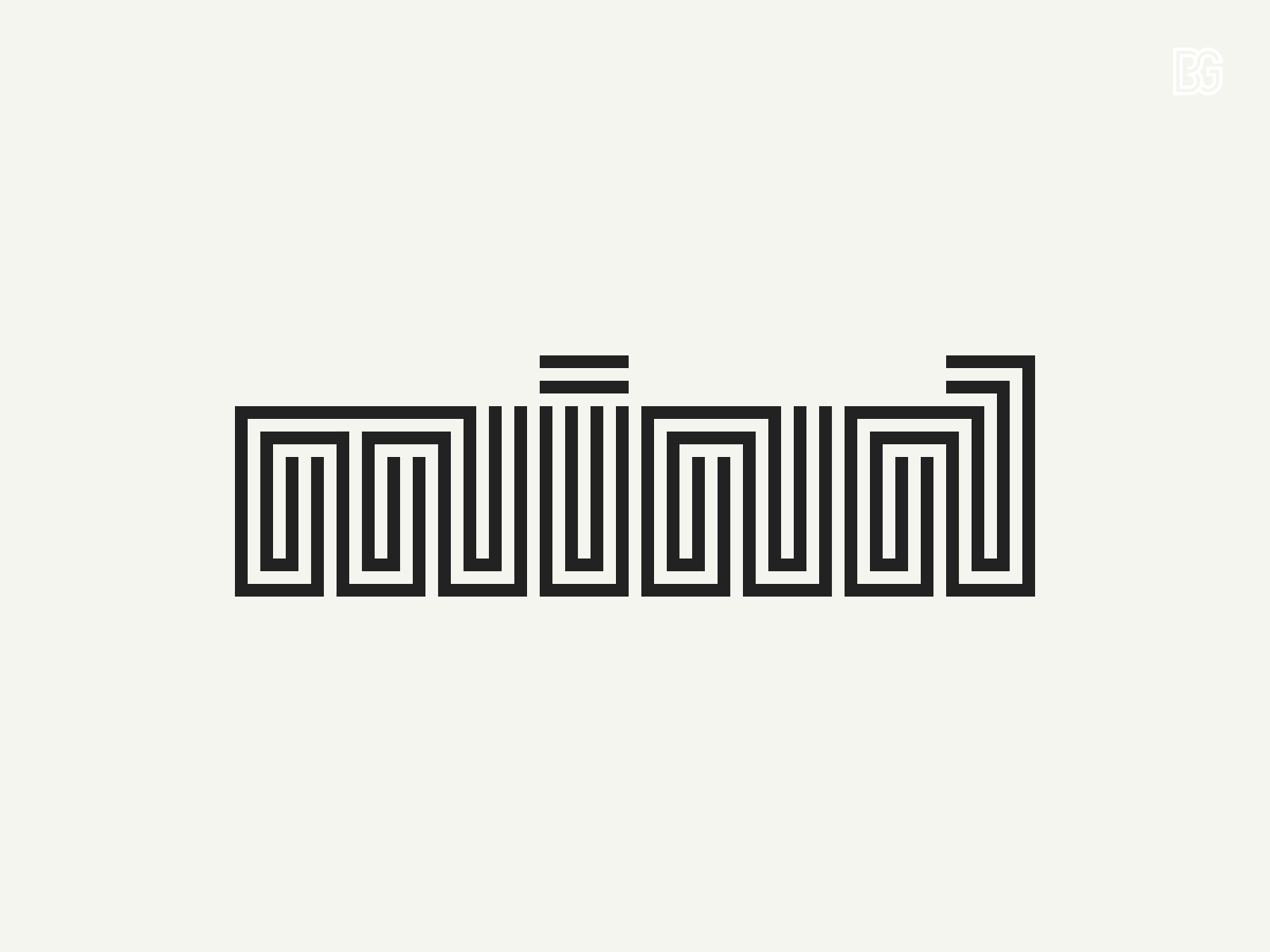 Animation: Mind animation brand branding labyrinth letter lettering logo logotype maze mind minimal monoline