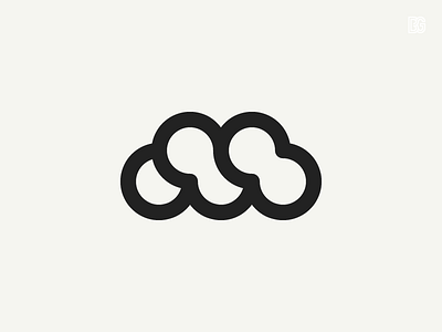 Logo: Letter M branding brandmark cloud icon letter lettering logo m mark monoline muscle symbol