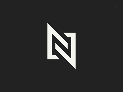 Logo: Letter N bold branding brandmark icon letter lettering logo mark monoline n sharp symbol