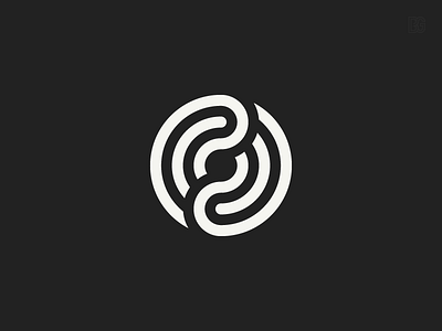 Logo: Letter O donut dynamic icon letter logo monoline o round sports symbol wave woven