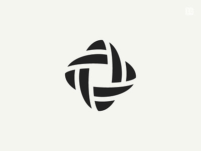Logo: Abstract bold brand branding brandmark dynamic icon logo mark minimal simple symbol woven