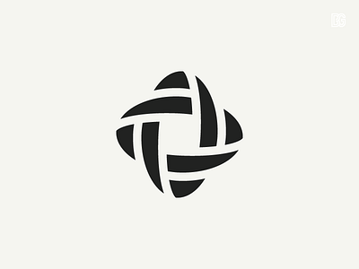 Logo: Abstract bold brand branding brandmark dynamic icon logo mark minimal simple symbol woven