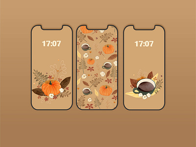 Autumn background for phone