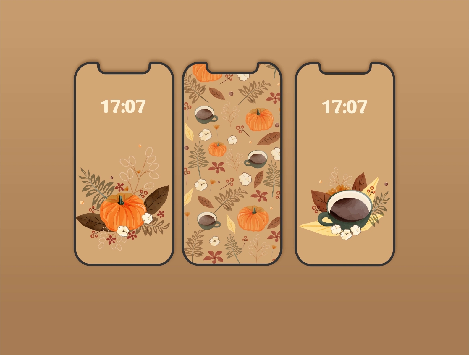 Autumn background for phone by Jen Shogla on Dribbble