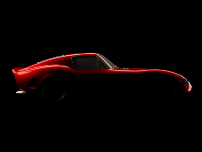 Ferrari 250GTO Studio Dark 3d 3ds max automotive car cgi ferrari photoreal race render rendering