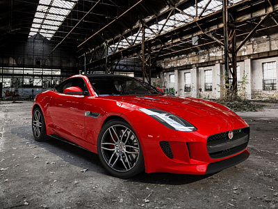 Red Jaguar F-TYPE R Coupé