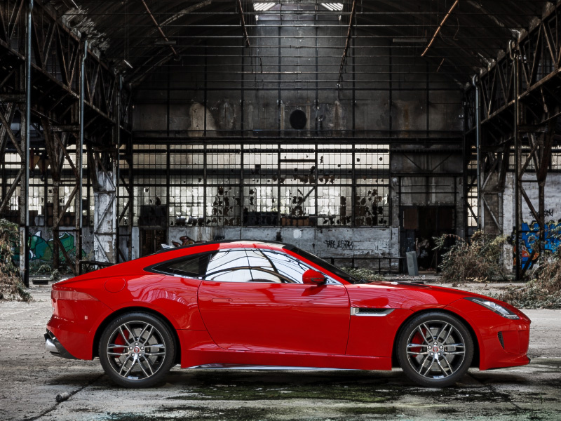 Red Jaguar F-TYPE R Coupé jaguar sports car 3ds max automotive car render rendering 3d vray