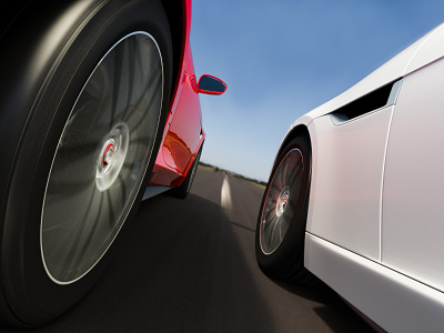 The Race 3d automotive automotive visualization car cg cgi jaguar race render rendering