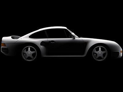 Porsche 959 - Side view