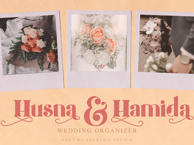Husna & Hamida Wedding Organizer font wedding organizer display