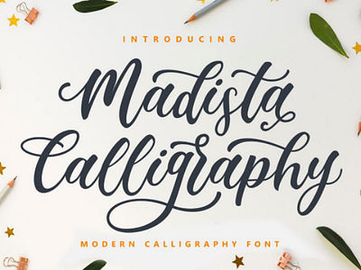 Madista Calligraphy font lettering calligraphy