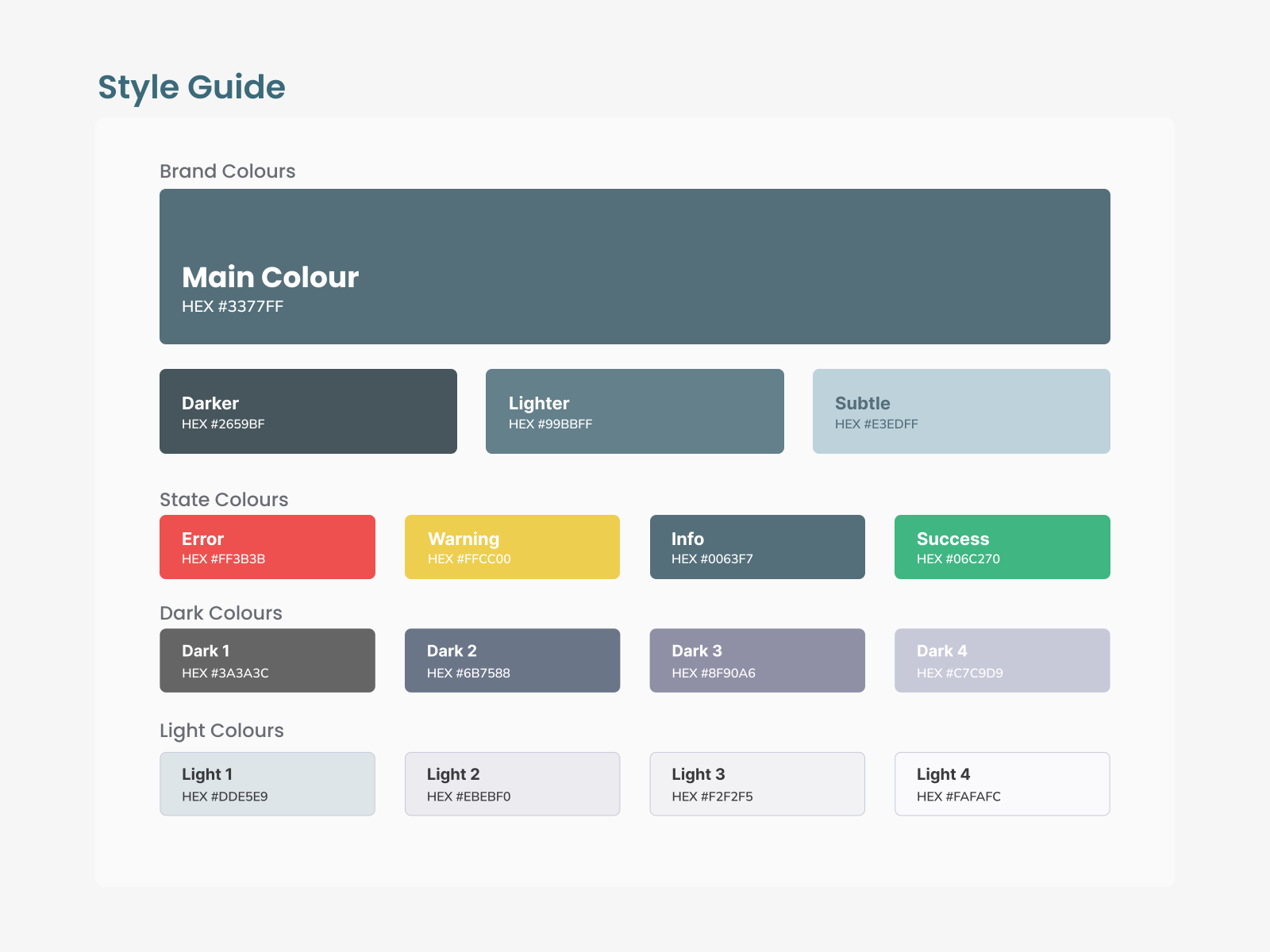 Style guide for UI redesign - Sololearn app by helloshruberry on Dribbble