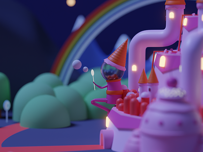 Candy Kingdom 3d 3dillustrations design illustration