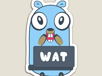 Golang gopher in panic. T-shirt, sticker. Programming gift developer engineer gifts go golang gopher gophers joke language meme panic programmer programming