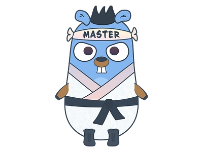 Golang gopher master karate, ninja, cool sticker, shirt print go developer go gopher go language go language shirt golang art golang backand golang developer golang gifts golang gopher mascot golang gopher shirt golang ingineer golang mug golang sticker gophers mug shirt sticker