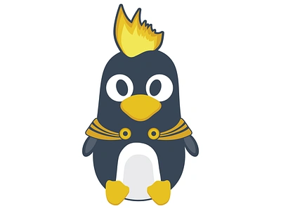 Linux Tux penguin - little Hero sticker and t shirt. Linux logo linux linux penguin linux tux shirt sticker tux penguin