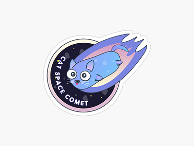 Pet’s and solar system lover, Galaxy Cat, cute Purple Cat in space design |  Art Board Print